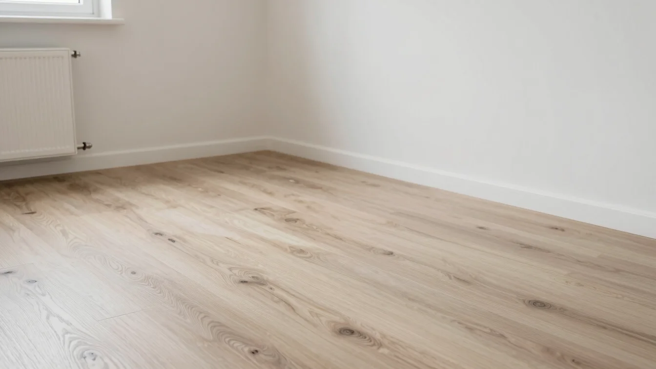 Vue d'une salle de bain rénovée en cours de finition, carrelage p